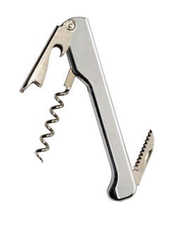 Capitano Waiter's Corkscrew, Chrome-Plated Handle