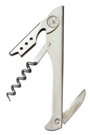 Hugger Waiter's Corkscrew, Nickel Plated