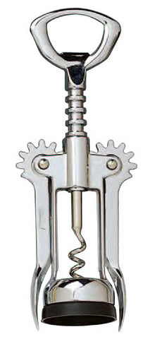 Wing Corkscrew, Open Spiral Worm, Chrome Plated