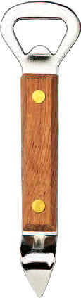 Deluxe Bottle/Can Opener, Wood Handle