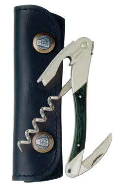 Chateau Laguiole Waiter's Corkscrew, Green Stamina Wood Grand Cru