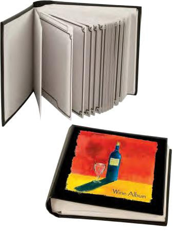 Deluxe Wine Album with 30 Label Removers