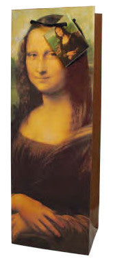 Mona Lisa  Paper Wine Bag