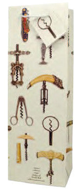 Romancing the Corkscrew  Paper Wine Bag