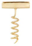 Corkscrew Lapel Pin, Gold Plated